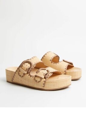 Marc Fisher Solea Woven Platform Slides